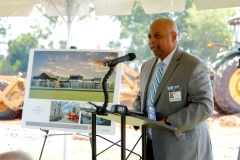 Cass Hatcher, Chief Facilities Development Officer for River Edge and Master of Ceremonies